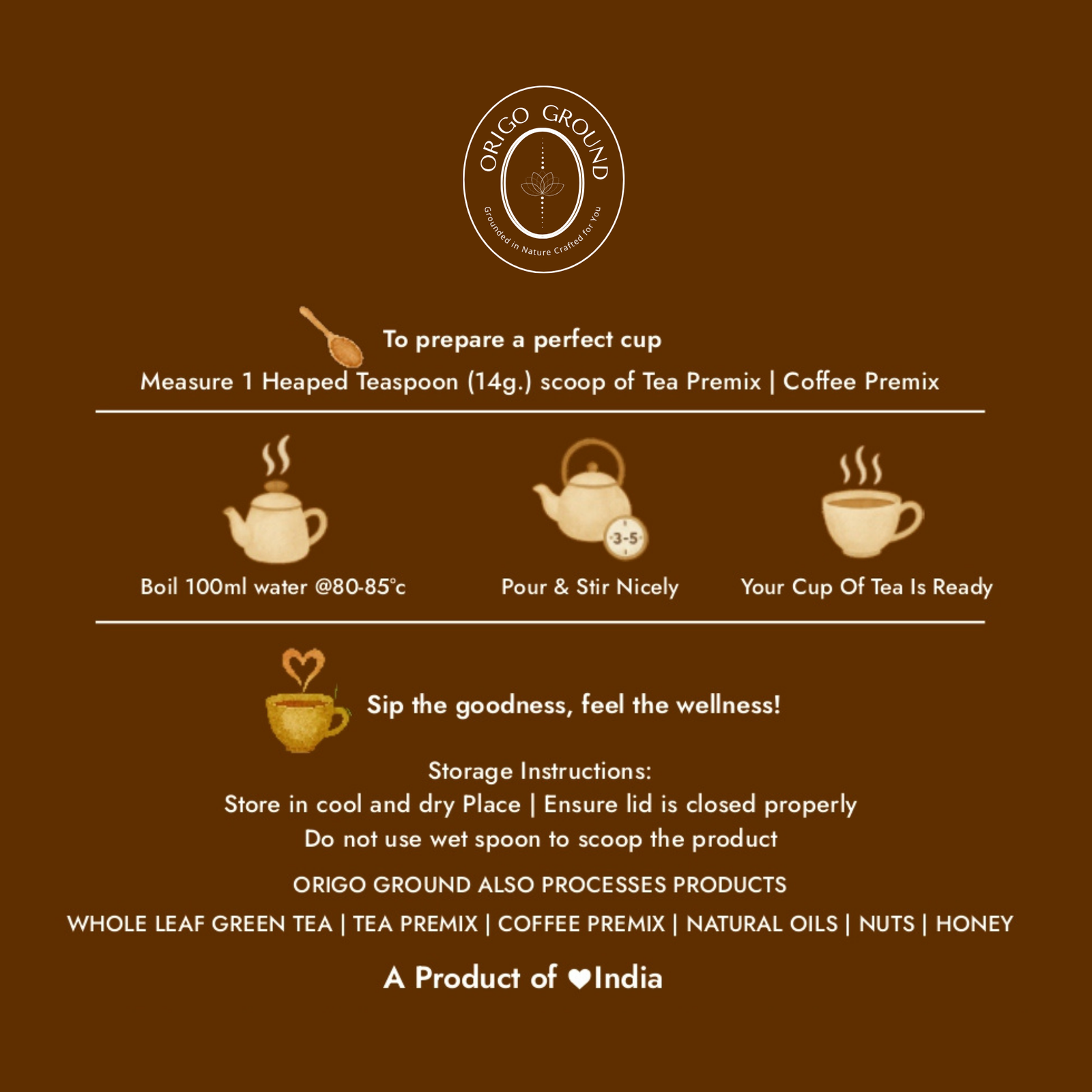 Origo Ground Chamomile/Lavender Green Tea - Image 3