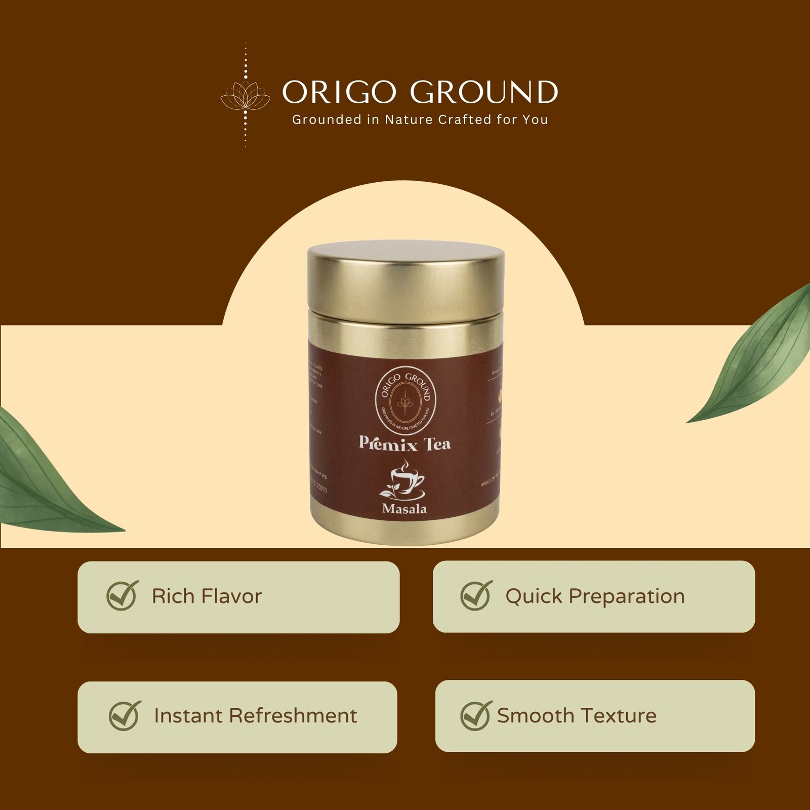 Origo Ground Masala Premix Tea Powder - Image 6