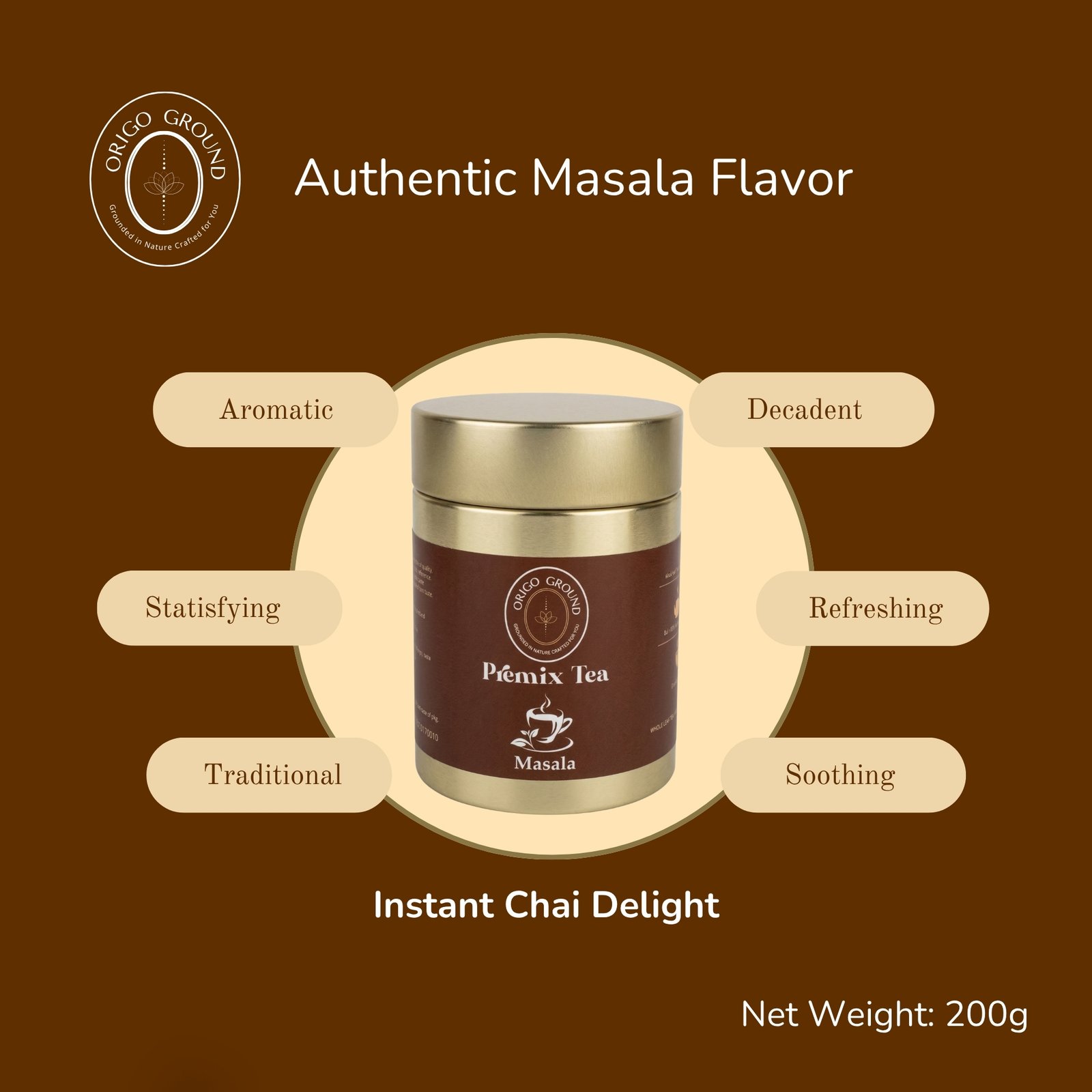 Origo Ground Masala Premix Tea Powder - Image 7