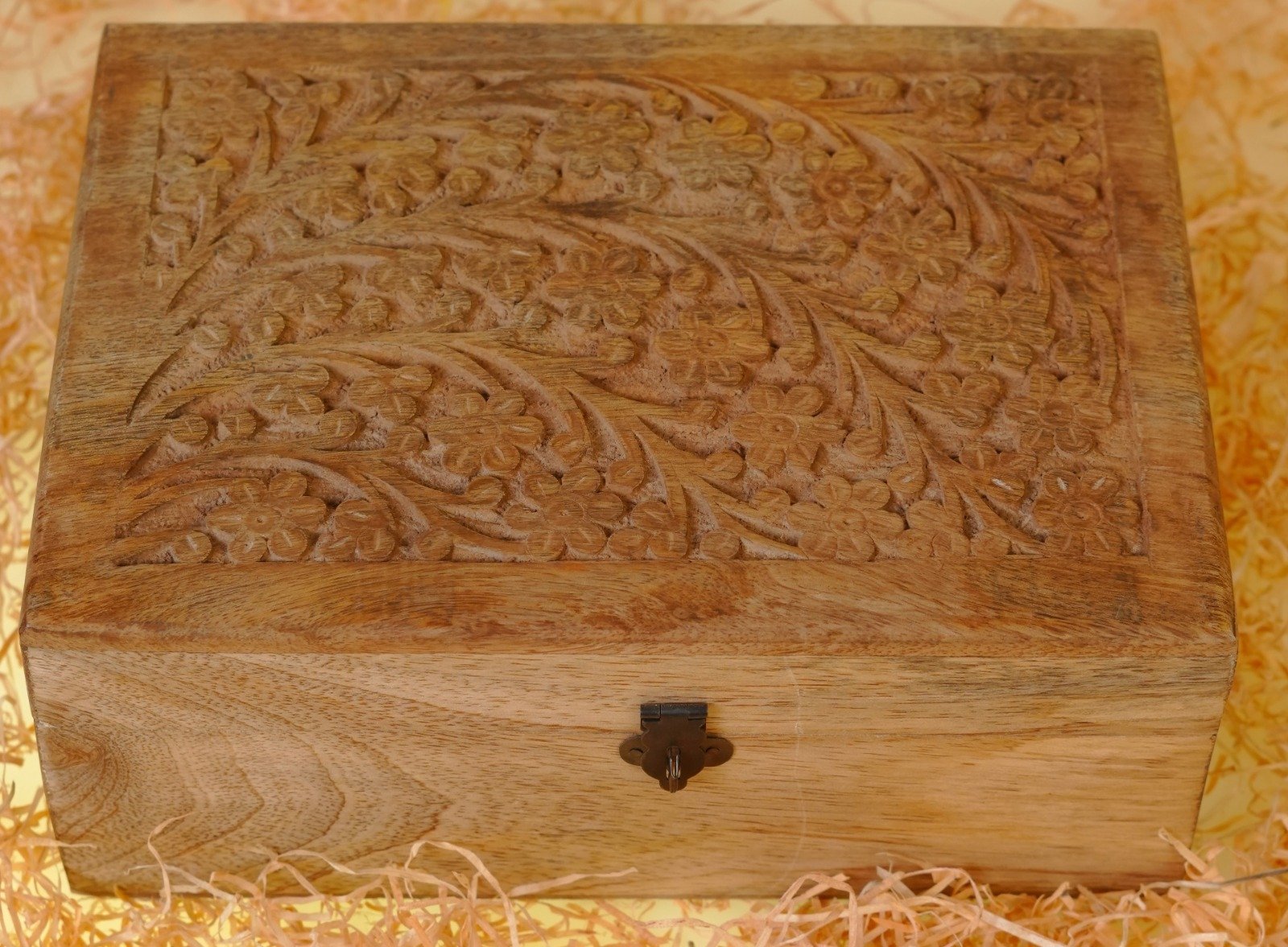 Wooden Carving Box Size 6"x 4"x 2" - Image 4