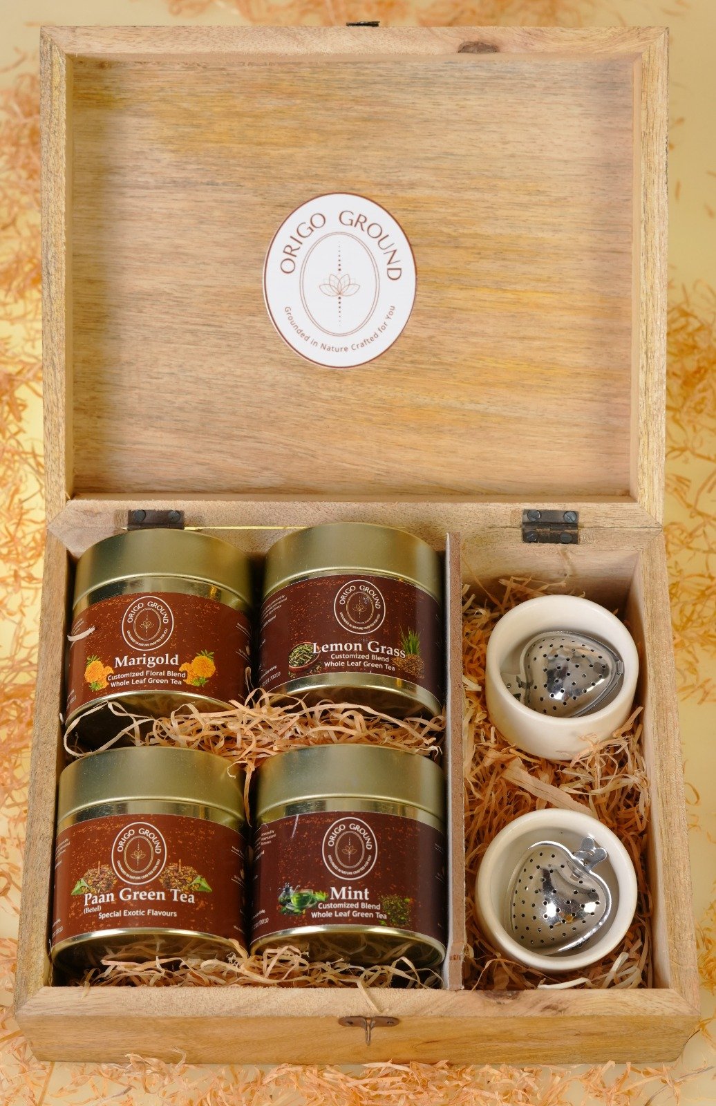Wooden Serving and Gift Box Lasor Cut Logo Size10" x 8.5"X 4" - Image 3